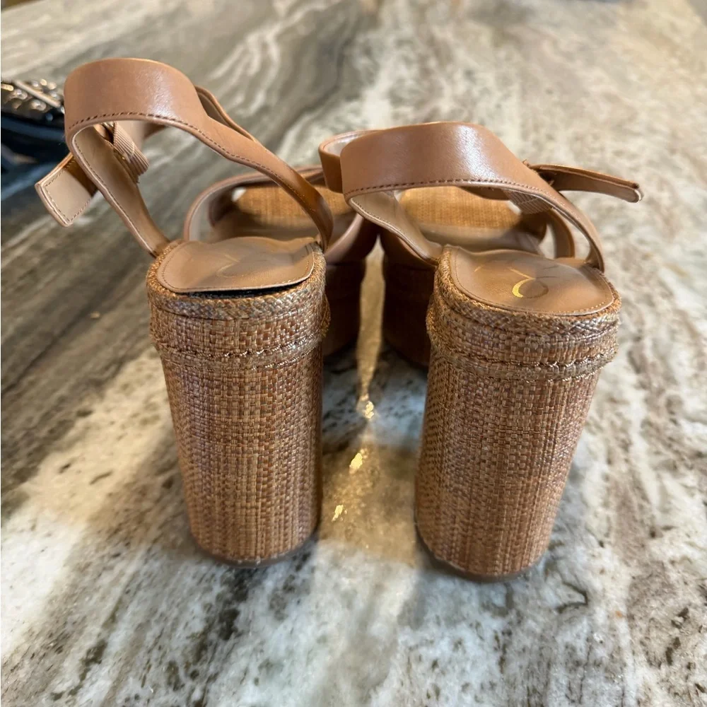 Sam Edelman Brown Platform Sandals - Picture 3 of 4